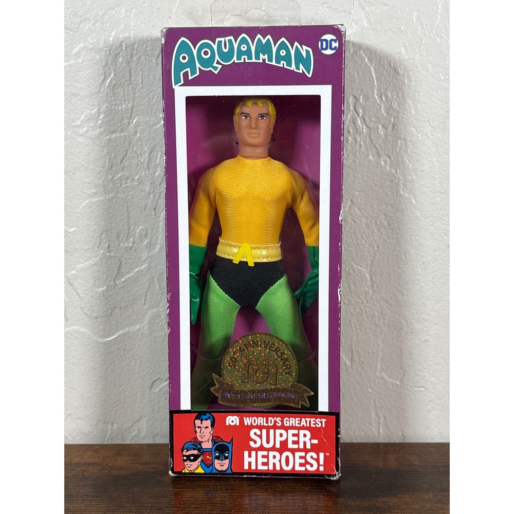 Mego Aquaman 50th Anniversary 8 Inch Action Figure DC Super-Heroes 51303 2022